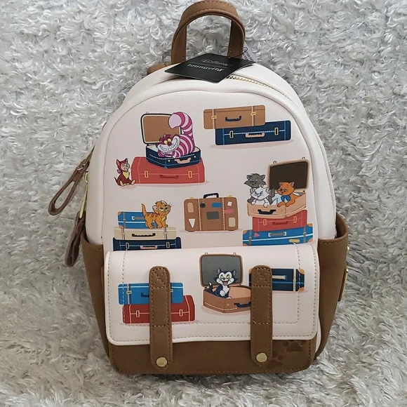 NWT Loungefly Traveling Cats mini backpack - Picture 7 of 16